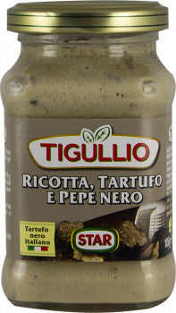 Pesto mit Ricotta, Trüffel und Pfeffer