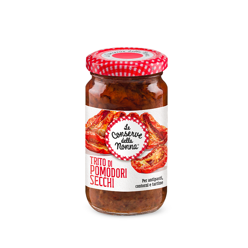 Gehackte getrocknete Tomaten