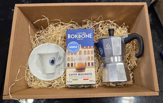 Präsentkorb - Kaffee-Set Borbone Espresso