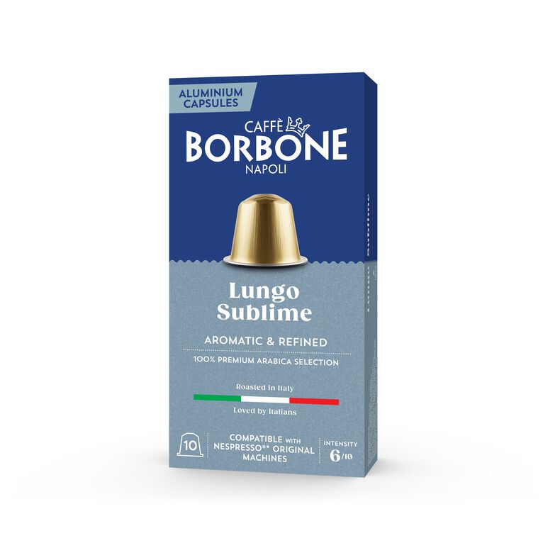 Caffè Borbone Lungo Sublime 100% Arabica Nespresso Kapseln 10 Stück a 5 g