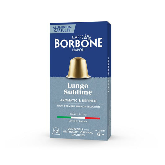 Caffè Borbone Lungo Sublime 100% Arabica Nespresso Kapseln 10 Stück a 5 g