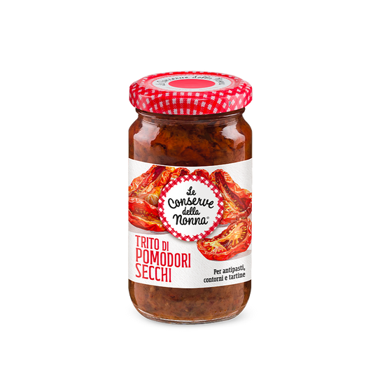 Gehackte getrocknete Tomaten